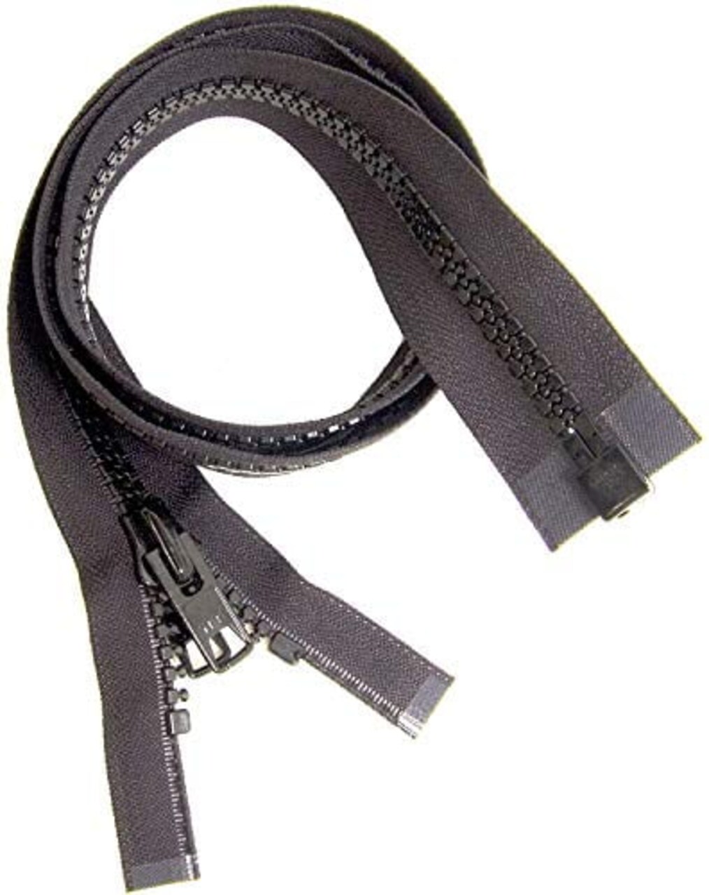 #10 Heavy Duty Marine Black YKK Separating Zipper - Made in The United States (60" Inches)